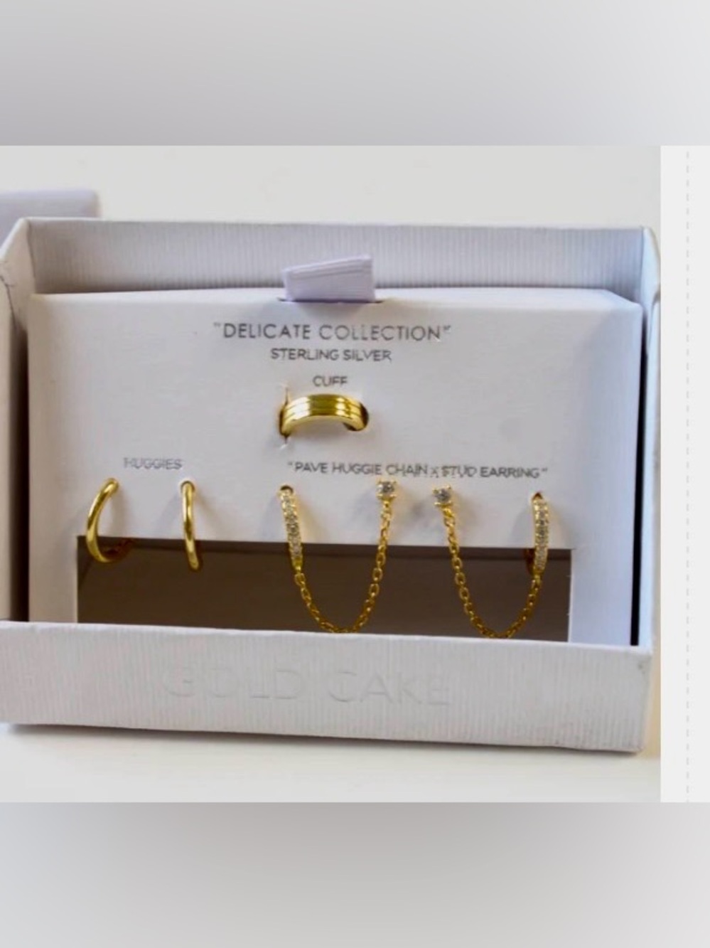 New Gold Cake Shop “Delicate Collection” Earrings